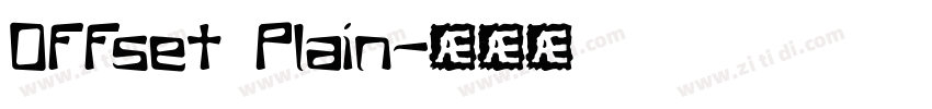 Offset Plain字体转换